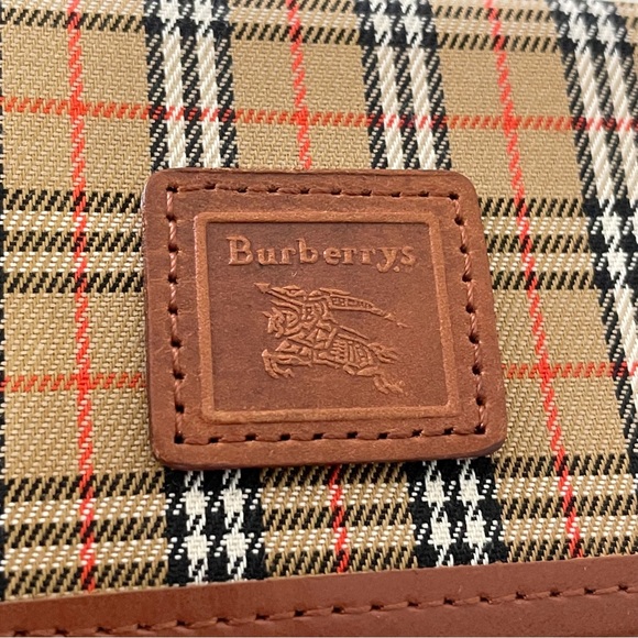 Burberry nova check saddle brown leather vintage coin pouch - Picture 2 of 7